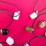 Lot of ( 9 ) polished natural stone, costume jewellery Image 4