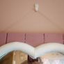 rustic heart shaped mirror with shelf, drawers and hooks Image 5