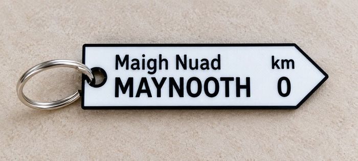 Custom Irish road sign keyrings