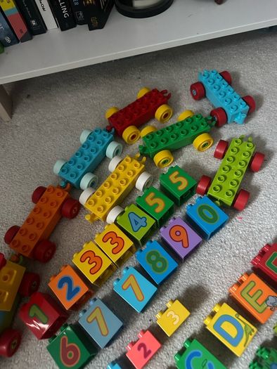Lego Duplo Train numbers and letters