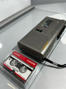 Vintage Sony Mini Cassette Voice Recorder Interview