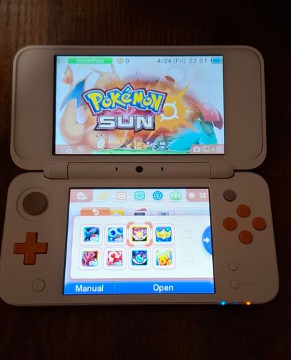 Nintendo New 2DS XL White and Orange