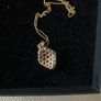 9 Carat Yellow Gold Chain/Pendant with Pink CZ/Diamonds Image 4