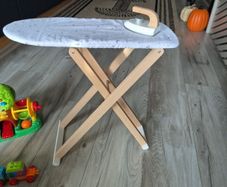 Wooden Toy Ironing Board and iron