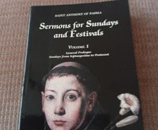Rare Find St Anthony of Pauda. Sermons for Sundays and Festivals. Vol I. Religious. Short print run.