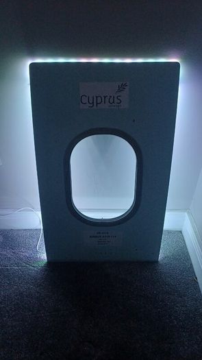 Authentic Airbus A319 Aircraft Window Panel LED lights Cyprus Airways | Reg 5B-DCX