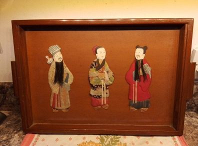 Wooden Glass covered Tray