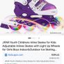 Brand New JIFAR Inliners for children Adjustable inline skates with light-up wheels Roller skates Image 8