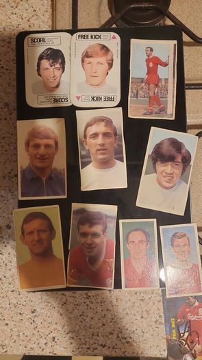 Various cards a&bc differnt colour backs and soccer stars