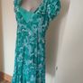 S.Oliver floral white green midi dress size UK12 EU40 Perfect condition Postage included Image 3