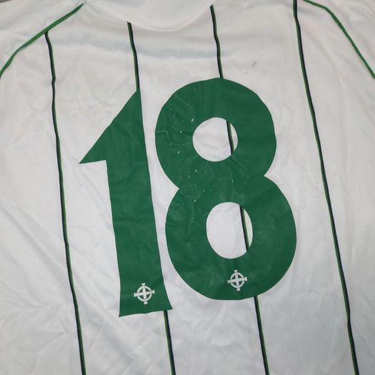 Player Issue (L) Northern Ireland 2008 Jersey Shirt Umbro Vintage Retro Away Soccer Football Irish Green Norn iron Large