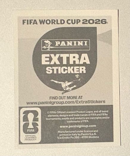 Panini Fifa World Cup 2026 Gold Ronaldo & Bronze Doku extra stickers