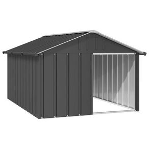 FREE EXPRESS SHIPPING Dog House Anthracite 116.5x153x81.5 cm Galvanised Steel
