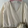 Niamh O'Neill designer dress size 10 gold and cream / ivory Image 4