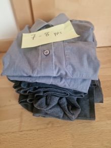 Age 7 -8 years grey uniform bundle (girl) 7 items