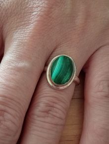 Sterling Silver Ring - Size P  - Stamped for Silver (sl67)