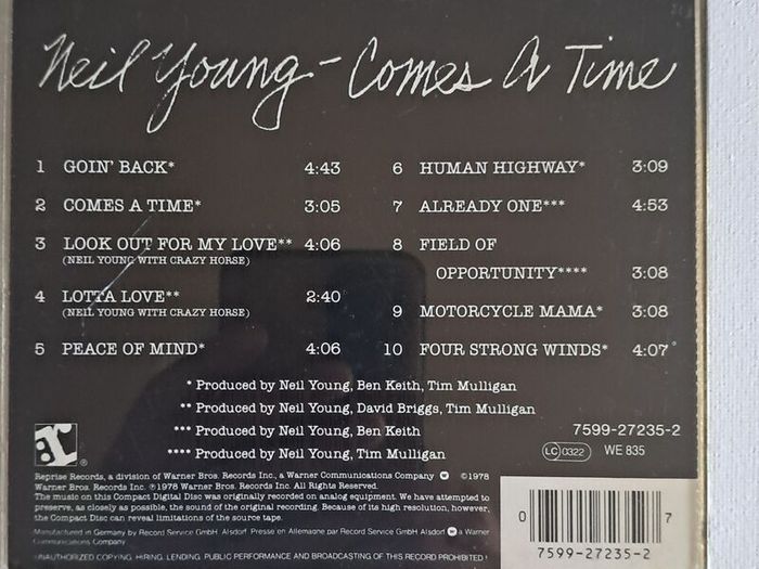 Neil Young - Comes A Time
