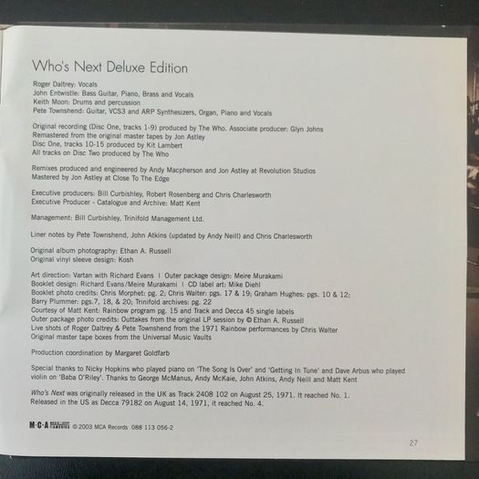 The Who - Who's Next [Deluxe Edition 2CD]