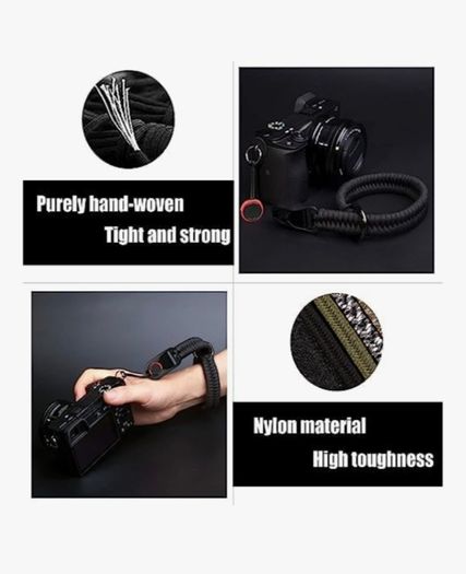 Camera wrist strap with quick release