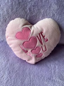 Cute Pink Heart Small Cushion