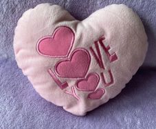Cute Pink Heart Small Cushion