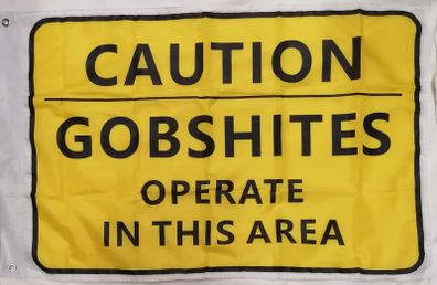Gobshites Novelty Flag 3ft x 2ft