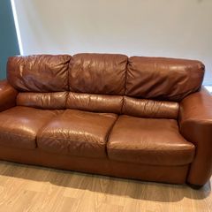 brown leather couch great condition