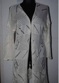 Brand new above the knee cream Janina cardigan size UK16 EU44 Postage included