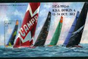 2012 Ireland Stampa Public Souvenir Volvo Ocean Race Commemorative Stamp Miniature Sheet Overprinted for Stampa Mint Never Hinged (MNH)