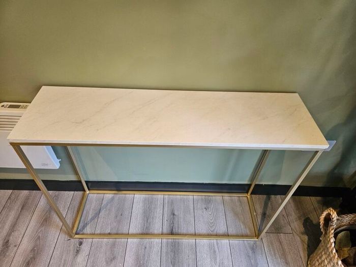 Slim Console and matching side table