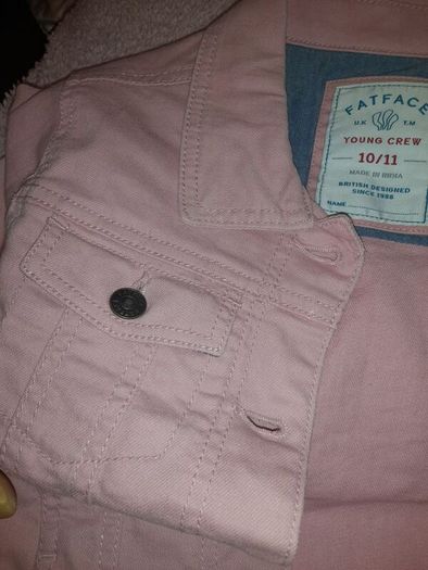 girls pink jacket by fatface