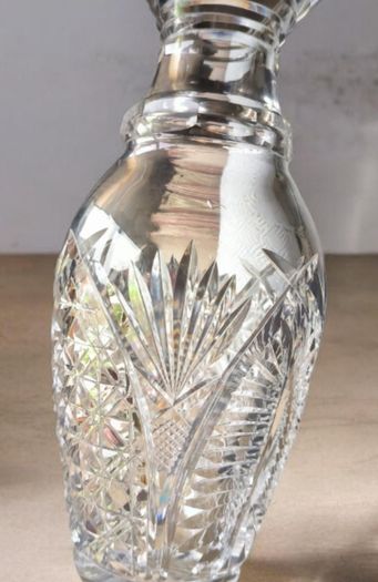 Vintage Cavan Irish Crystal Sheelin Pattern Flower Vase