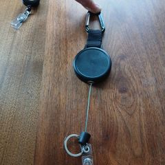 Retractable key chain belt clip. x 2