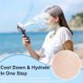 Upgraded Portable Handheld Misting Fan, Rechargeable Personal Mister Fan, Spray Water Mist Fans, Foldable Mini cooling Hand Fans for Summer Beach Travel Concerts, Gifts for Women(Royal Blue) Image 3