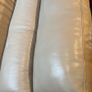 Cream leather sofa Image 3