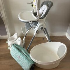 Highchair, Toddler bath, Cot bumper, Potties