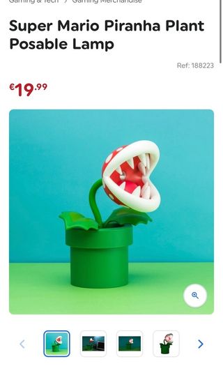 Super Mario Piranha Plant Posable Lamp