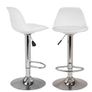 Bar Stool Modern Leather Swivel Adjustable Height Image 3