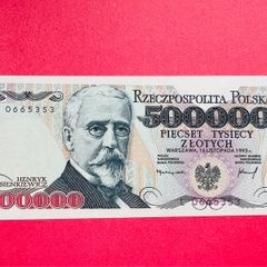 Poland  500,000  . Zlotych  1993  UNC Pick  161a.  RARE. )