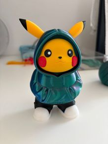 Exclusive 15cm Streetwear Pikachu  3D Printed Multi-Color Silk Finish