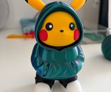 Exclusive 15cm Streetwear Pikachu  3D Printed Multi-Color Silk Finish