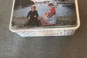 vintage Massilly France storage  tin