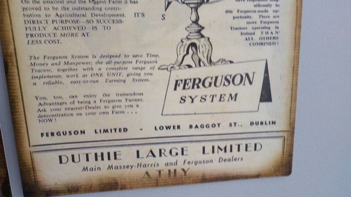 Vintage tractor advertising posters