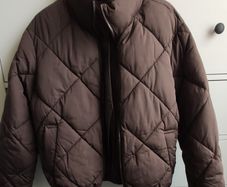 Primark Brown Diamond Quilted Puffer Jacket Coat size L