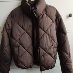 Primark Brown Diamond Quilted Puffer Jacket Coat size L