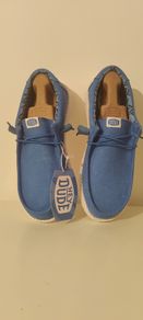 Hey Dude Wally Stretch Canvas Shoe (Blue)