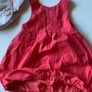Baby Girl Cute Coral Babydoll Style Dress  18/24 mt Image 2
