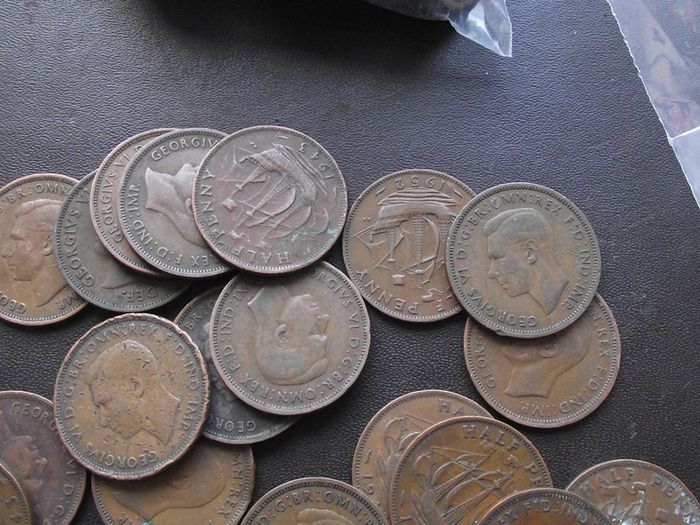 Great Britain. George VI. 50 coins @Half Penny (1937-1952)