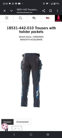 mascot work trousers