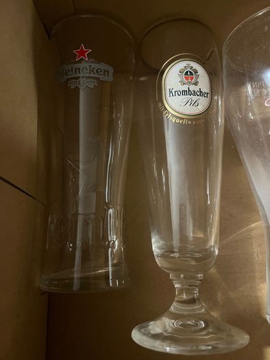 Whiskey beer glasses